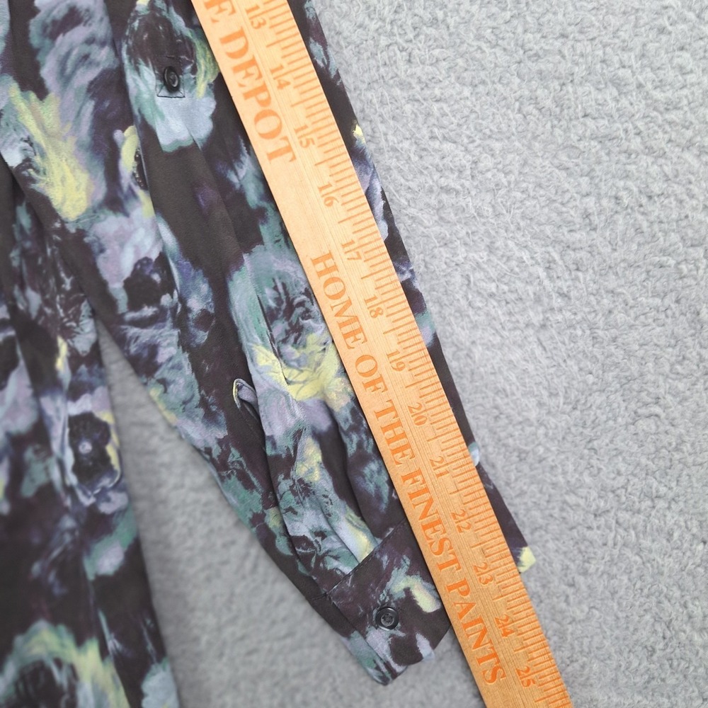 Simply Vera Vera Wang Top Womens Large Purple Floral Romantic Dark Fairy - Picture 6 of 8